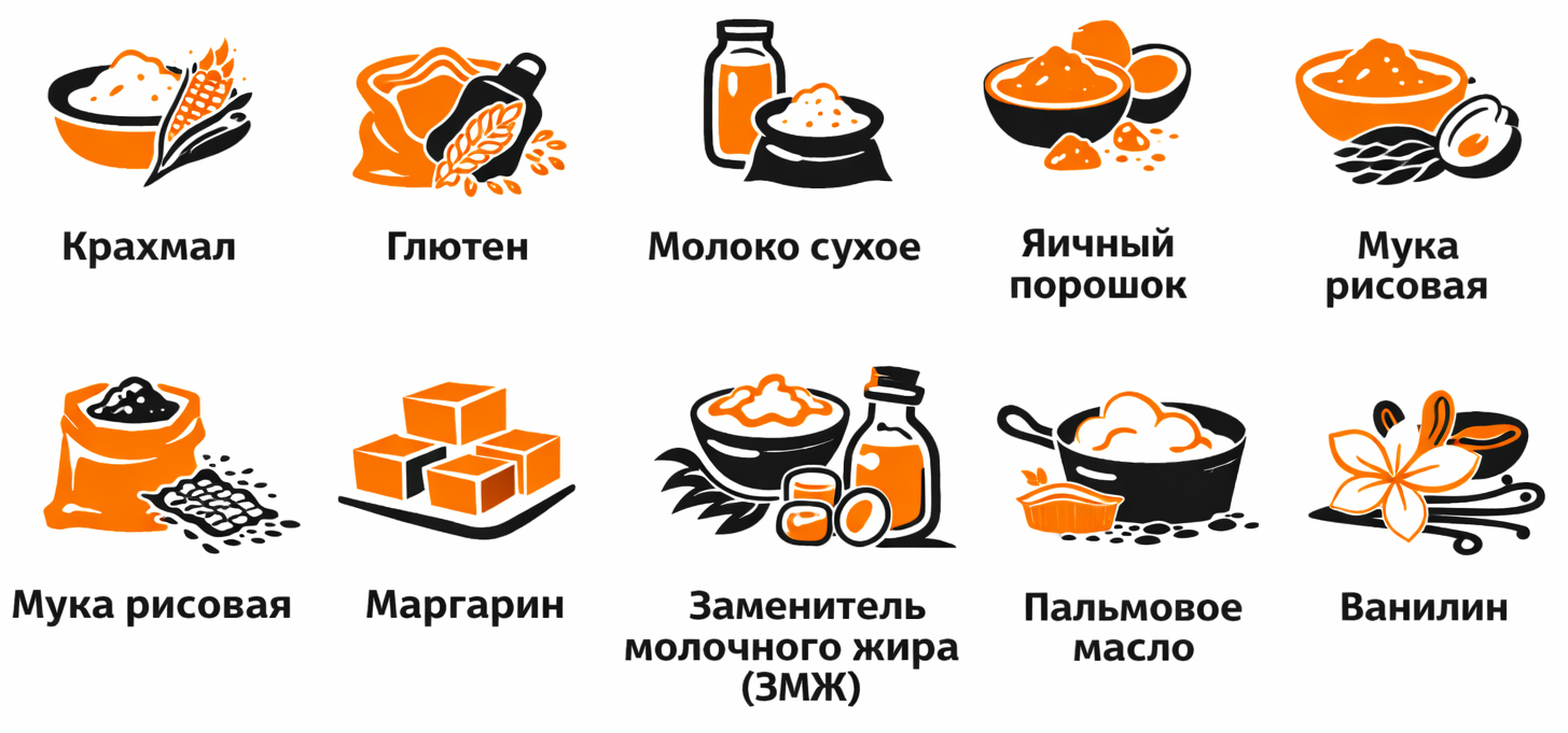 Ингредиенты для пищевого производства от КС-Торг — полный ассортимент с доставкой по России и СНГ